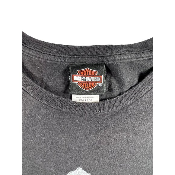 Harley-Davidson Mens Black Graphic Tee‎ 3XL Motor Oil Manchester New Hampshire - Picture 4 of 5
